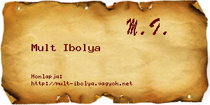 Mult Ibolya névjegykártya
